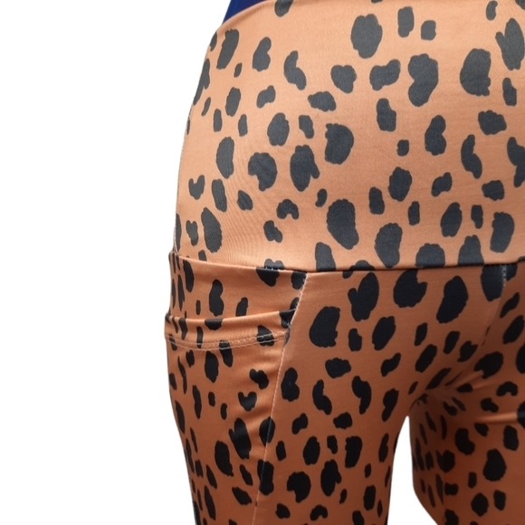 NWT‎ Catherine Malandrino Cheeta Print Yoga Pant Set Sz Small Women's Activewear - Picture 3 of 10